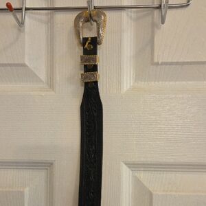 Stylish Black and Gold Women's Belt